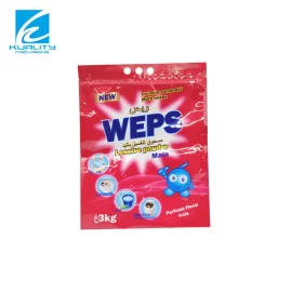 China Supply Washing Powder Pouches Hanging Hole Easy Tear Design Zipper Bags