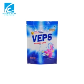 Custom Washing Powder Bags Zipper Bags Standing Recyclable Packaging