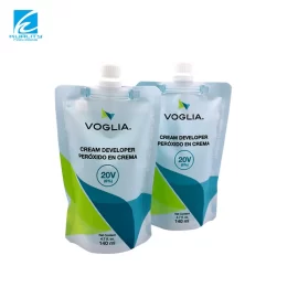 Stand Up Pouches Biodegradáveis Saco de champô por atacado Embalagem de líquidos Bico impresso Squeeze Pouches recarregáveis