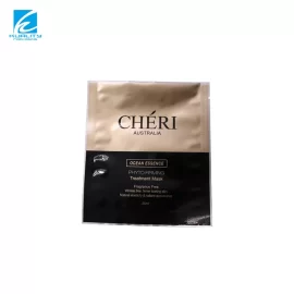 Customized Wholesale Cosmetic Sachet Packaging Biodegradable Composite Bags Three Side Seal Pouch