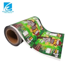 Venta al por mayor Roll Film Embalaje Automático Sachet Printed Laminated Sugar Cookie Packaging