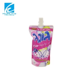 Cu ridicata lichid de ambalare Pouch pentru detergent de rufe Refill Pouch cu gura de scurgere