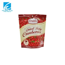 China Factory Dried Fruit Pack for Food Packaging Laminated Barrier Seal Standing Pouches