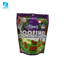 China Wholesale Cookie Bags Packaging Animal Shape Cookie Zipper Stand Up Pouches