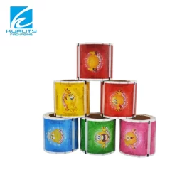 Playful Custom Candy Wrapping Film Rolls Laminating Heat Sealable Plastic Film