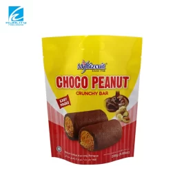 Factory Wholesale Snack Packs for Biscuit Hanging Hole Easy Tear Stand-Up Pouches