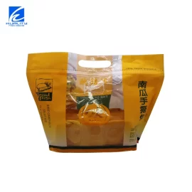 Custom Bread Packaging Bag Transparent Food Packaging Stand Up Pouch