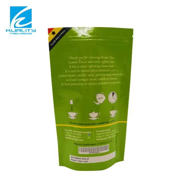 custom tea packaging bag