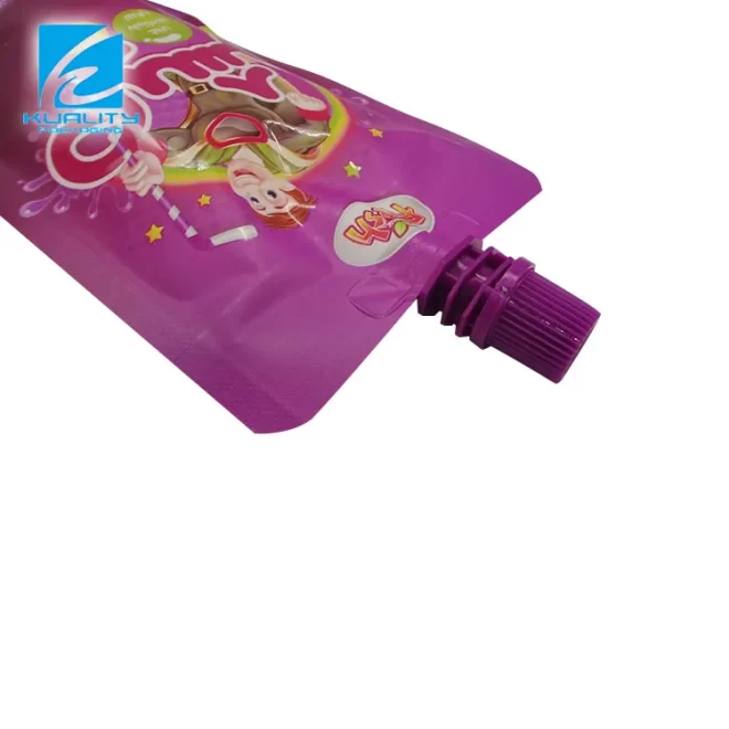 Wholesale Fruit Juice Packaging Aluminium Spout Pouch