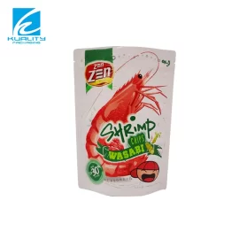 Commercio all'ingrosso Chips Packaging Bags Stand Up Pouch Shrimp Chips Packaging Manufacturer