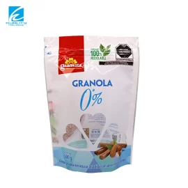 Custom Granola Packaging Bag with Creative Window Stand Up Pouch Supplier