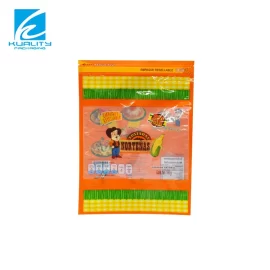 Printed Tortilla Packaging Stand Up Pouches with Transparent Window Manufacturer