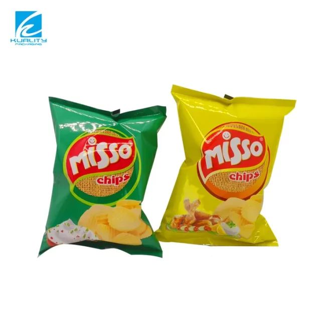 Custom Crispy Fries Snacks Potato Chips Packaging