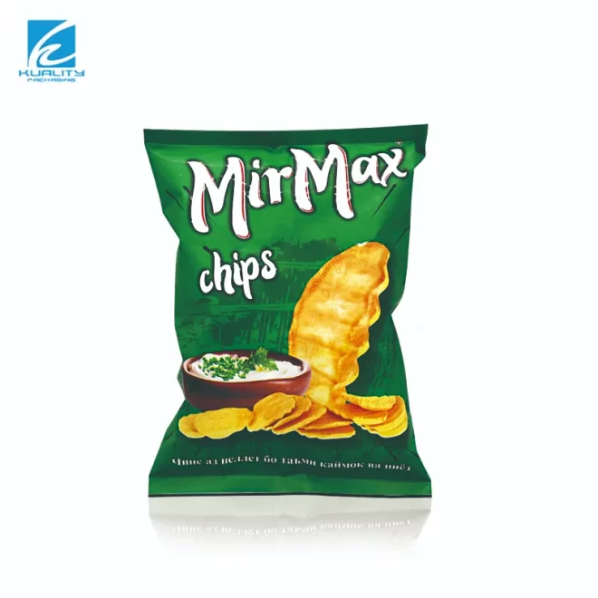 Custom Crispy Fries Snacks Potato Chips Packaging